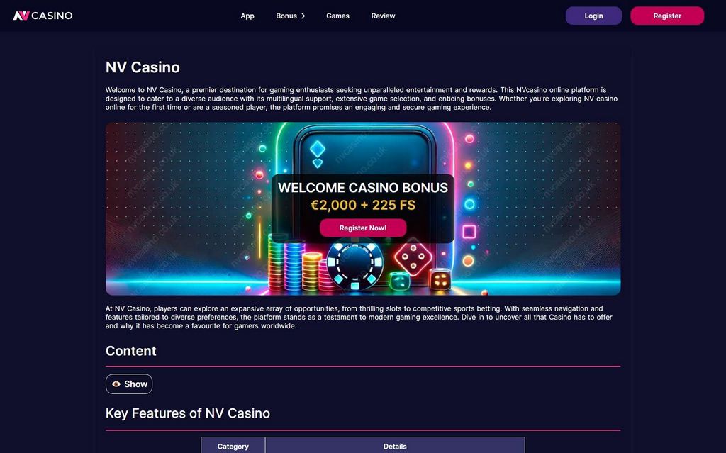 Avis sur NV Casino 2026 : Bonus, Inscription et Connexion : Analyse complète Avis sur NV Casino 2026 : Bonus, Inscription et Connexion : Analyse complète